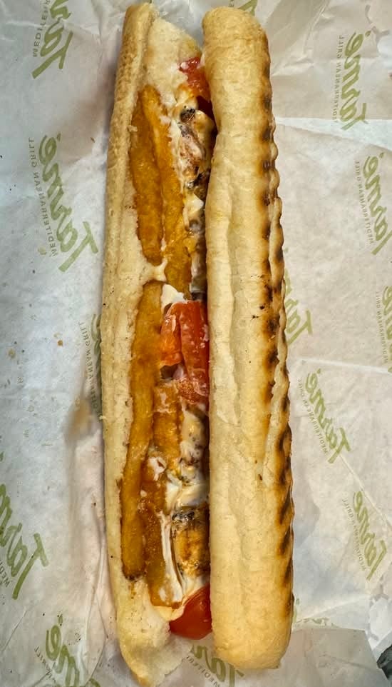 Chicken Kabob Baguette.